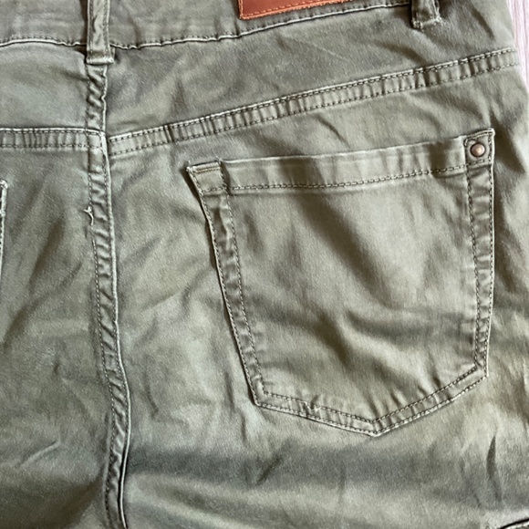 ZARA trafaluc size 04 olive green skinny jeans - Picture 4 of 5